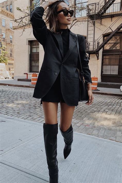 oversized blazer dress outfit